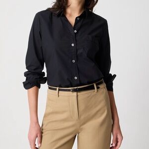 J. Crew Women’s Signature Fit 100% Cotton Button Up Poplin Shirt | Size M